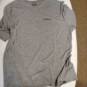 Patagonia Gray Athletic Short Sleeve Tee